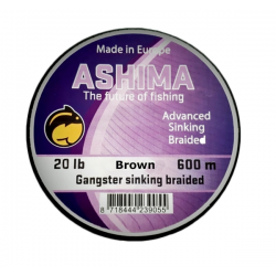 Ashima Gangster 8 Trenzado Fregadero Marrón Oscuro 20LB 600m