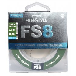 Spro FreeStyle FS8 TRENZA VERDE OSCURO 0.08MM 125M