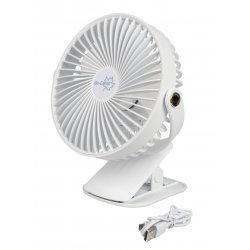 Bo-Camp Table fan with clamp Deluxe Rechargable