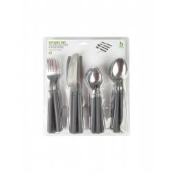 Bo-Camp Cutlery set 24 Pieces 6 Persons