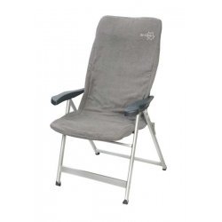 Bo-Camp Chair cover M Universal Padded terry cloth Grey