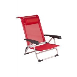 Bo-Camp Beach chair SaintTropez Red