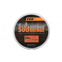 Trenza de hundimiento Fox Submerge High Visual naranja brillante 25 lb 300 m