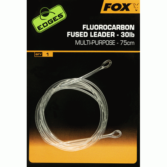 Fox Edges Fluorocarbono Fused Leader 75cm