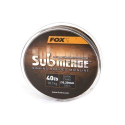 Fox Submerge Hundimiento Trenzado Mainline Dark Camo 25lb 300m