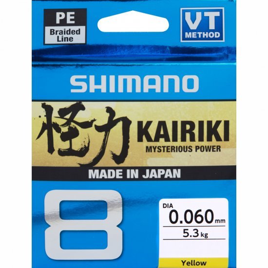 Shimano Kairiki 8 300m Amarillo 0.060mm 5.3kg