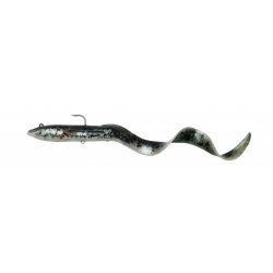 Savage Gear 4D Real Eel PHP 30cm 80g Hundimiento Negro Verde Perla