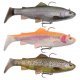 Savage Gear 4D Trout Rattle Shad 17cm 80g Fregadero mediano Trucha arco iris