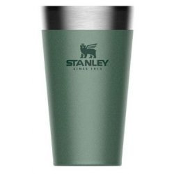 Stanley Adventure - Pinta de cerveza apilable, 0,47 l, verde martillado
