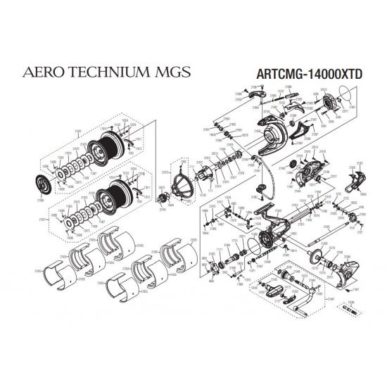 Bobina de repuesto Shimano Aero Technium Magnesio 14000 XTD
