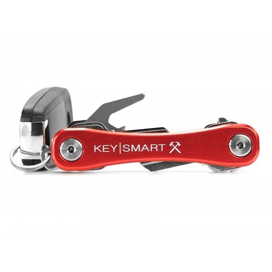 KeySmart Rugged - Llavero multiherramienta con clip para cinturón y  abrebotellas (hasta 14 llaves, negro)