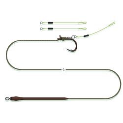 MadCat Quick Change Pellet Rig 70cm Tamaño 3/0 Hundimiento