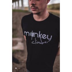 Camisa con cubierta frontal Monkey Climber negra