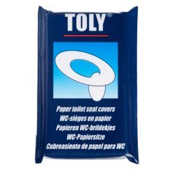 Toly Toilet seat saddle pads Paper 10 pieces