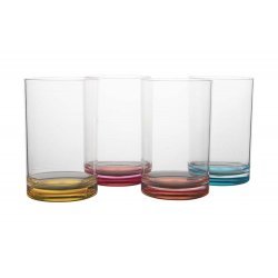 Gimex Color Line Vaso de Agua Rainbow 320 ml 4 Piezas