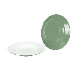 Bo-Camp Diep Plate 100% Melamine 21,5cm Twotone Green