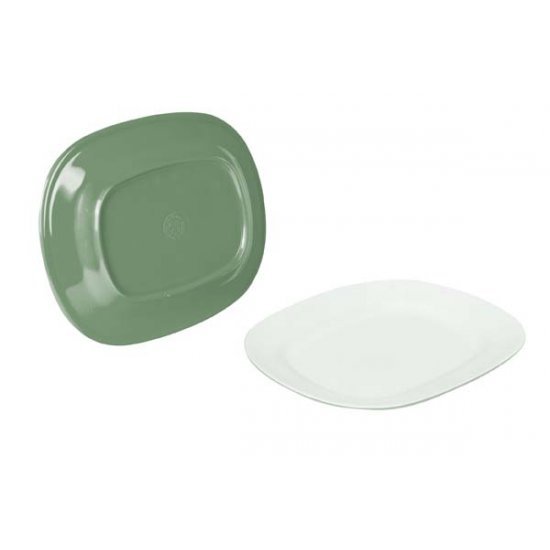 Bo-Camp Dish 100% Melamine 31x25x3cm Twotone Green